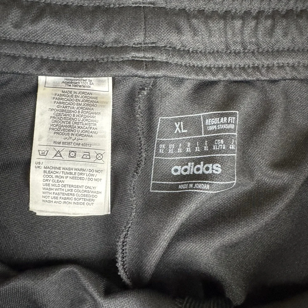 Adidas Men's Xl Tiro Black/White Zip Pocket Training Track Pants Soccer